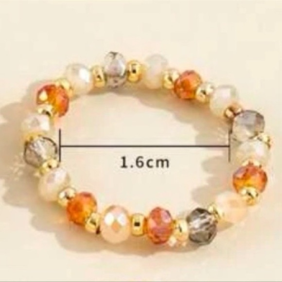 • SHEIN • Elastic Beaded Ring - Picture 3 of 4